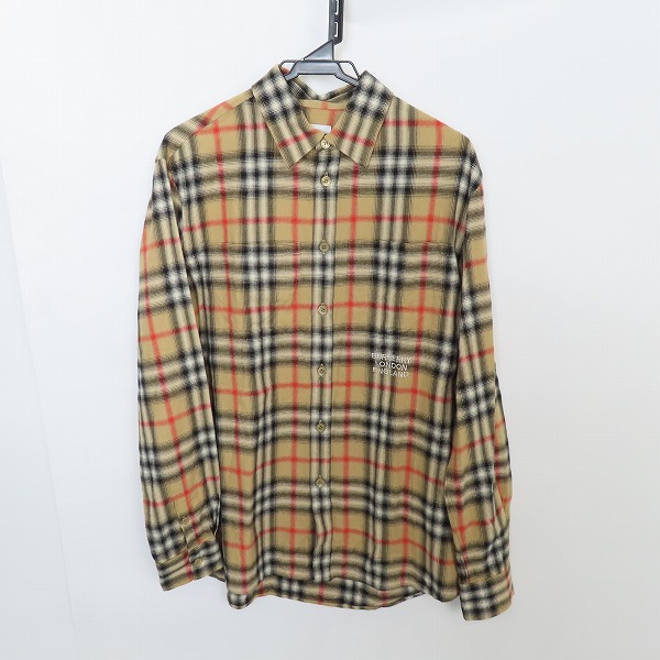 実際に弊社で買取させて頂いたBURBERRY/バーバリー 21AW ノバチェック ロングスリーブチェックシャツ 8036773/S