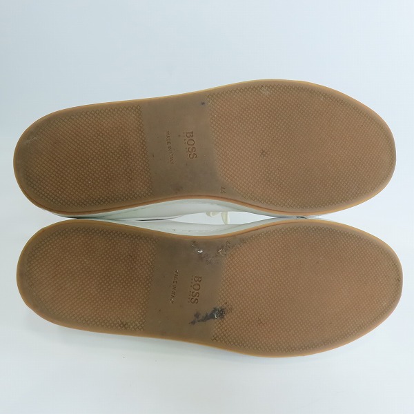 実際に弊社で買取させて頂いたHUGO BOSS/ヒューゴボス Trainers レザー シューズ/スニーカー ホワイト 50401434/44の画像 2枚目