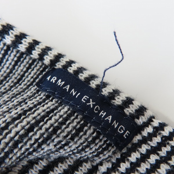 実際に弊社で買取させて頂いたARMANI EXCHANGE/アルマーニエクスチェンジ 柄切替 Vネックニット L/Gの画像 4枚目