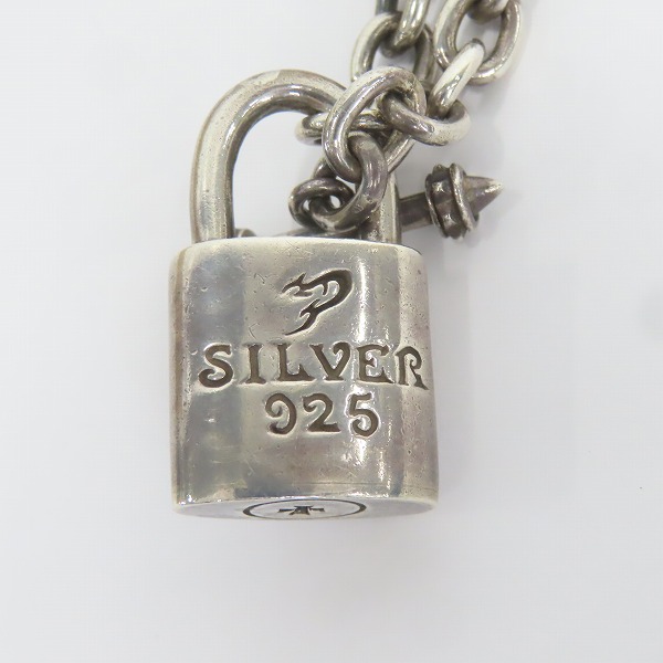 実際に弊社で買取させて頂いたDEAL DESIGN/ディールデザイン スカル メタル パドロック/南京錠 ペンダント/ネックレスの画像 5枚目