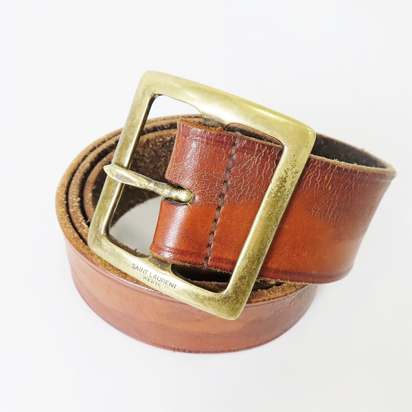 実際に弊社で買取させて頂いたSAINT LAURENT/サンローラン レザーベルト