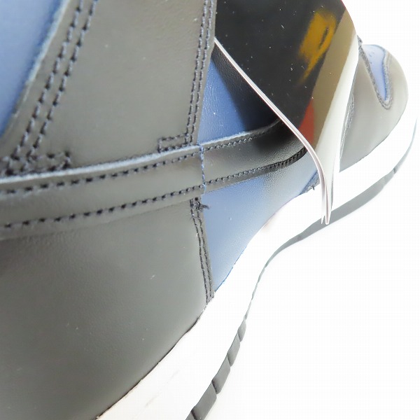 実際に弊社で買取させて頂いた【未使用】NIKE×FRAGMENT DESIGN/ナイキ×フラグメントデザイン DUNK HI/ダンク ハイ ミッドナイトネイビー DJ0383-400/26の画像 6枚目
