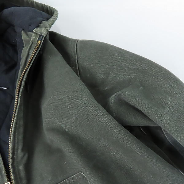 実際に弊社で買取させて頂いたCarhartt/カーハート フード付ジップアップジャケット 14806/XLの画像 7枚目