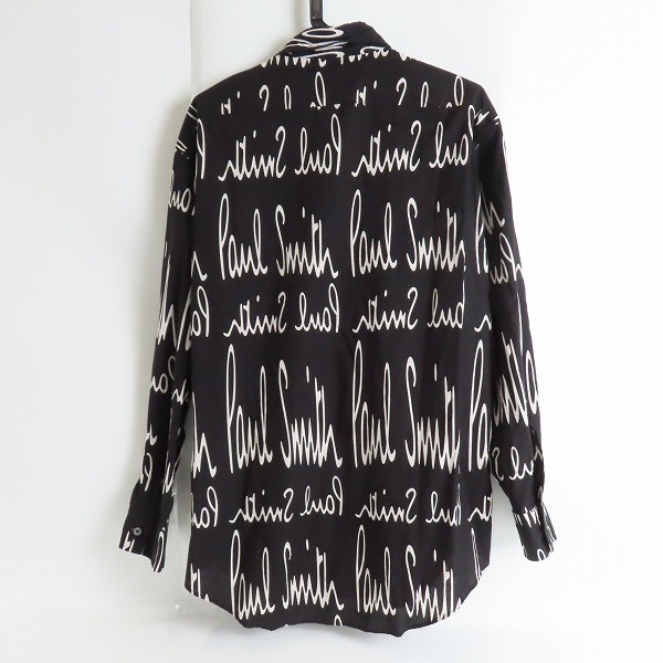 実際に弊社で買取させて頂いたPaul Smith/ポール スミス ロゴ総柄 長袖 シャツ PF-WR-77048/Lの画像 1枚目