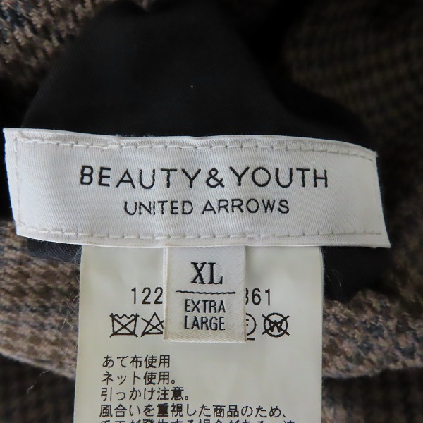 実際に弊社で買取させて頂いたBEAUTY&YOUTH UNITED ARROWS/ビューティーアンドユース ユナイテッド アローズ リバーシブルコート 1225-174-8861/XLの画像 4枚目