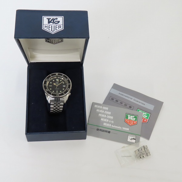 実際に弊社で買取させて頂いたTAG HEUER/タグホイヤー ディープダイバー 1000m 980.023N クォーツ 腕時計 【動作未確認】の画像 9枚目