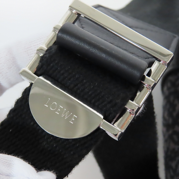 実際に弊社で買取させて頂いたLoewe/ロエベ アナグラム ジャガードラウンド バックパック/リュックサック B664278X02の画像 7枚目