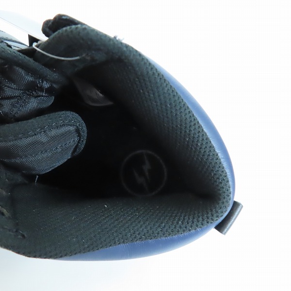 実際に弊社で買取させて頂いた【未使用】NIKE×FRAGMENT DESIGN/ナイキ×フラグメントデザイン DUNK HI/ダンク ハイ ミッドナイトネイビー DJ0383-400/26の画像 4枚目