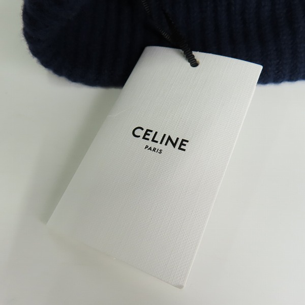 実際に弊社で買取させて頂いた【未使用/JPタグ】CELINE by Hedi Slimane 22AW エンブロイダリー ウールニット帽/ビーニー 2A25R423Pの画像 8枚目