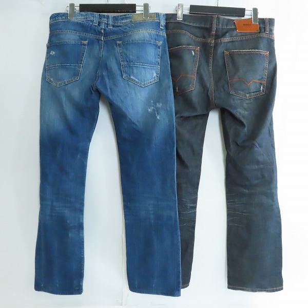 実際に弊社で買取させて頂いたDIESEL/ディーゼル HUGO BOSS/ヒューゴボス デニムパンツ/ジーンズ 2点セットの画像 1枚目