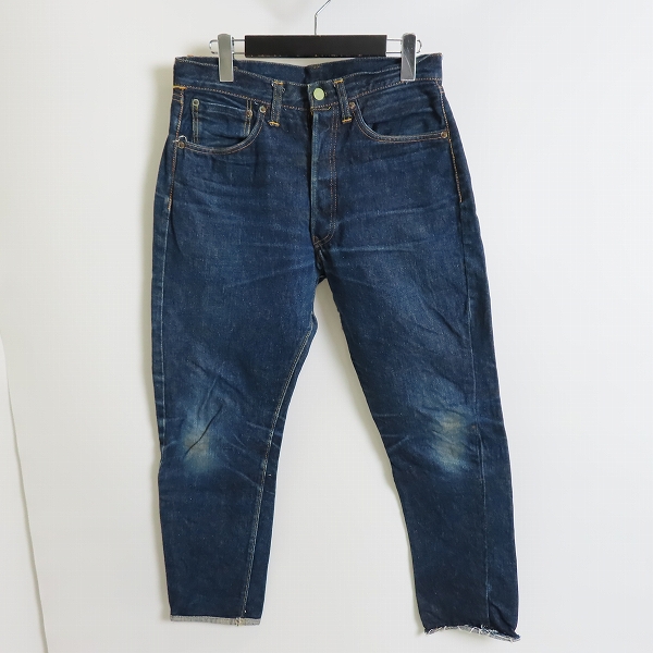 実際に弊社で買取させて頂いた【難有り】LEVI'S/リーバイス ヴィンテージ 501XX 刻印S 隠しリベット ビッグE 紙パッチ 均等V Vステッチ デニムパンツ W32/L29の画像 0枚目