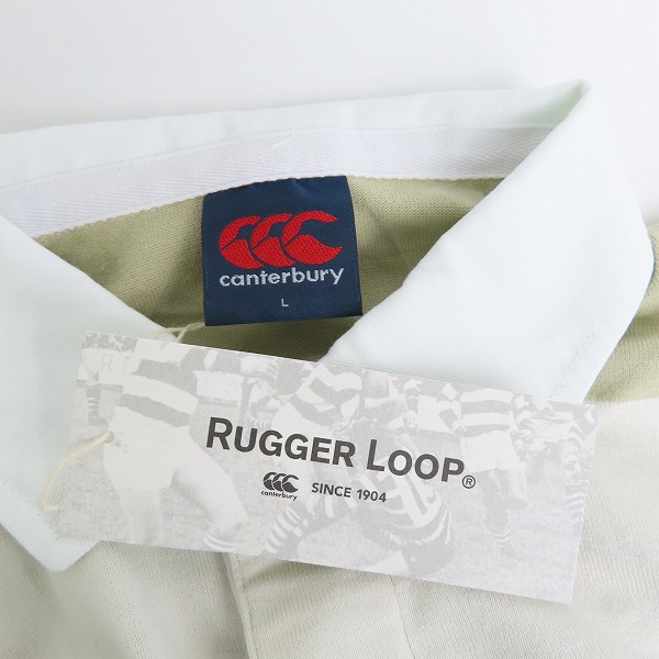 実際に弊社で買取させて頂いた【未使用】canterbury/カンタベリー 4INCH STRIPE RUGBY JERSEY 4インチストライプラグビージャージ RA43072 Lの画像 2枚目