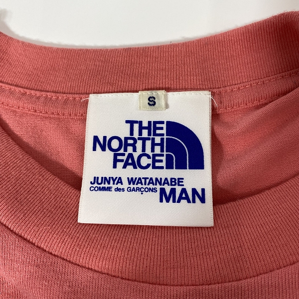 実際に弊社で買取させて頂いたJUNYA WATANABE MAN×THE NORTH FACE/ジュンヤワタナベ マン×ノースフェイス 半袖 ドッキング プリントTシャツ OQ-T219/Sの画像 2枚目