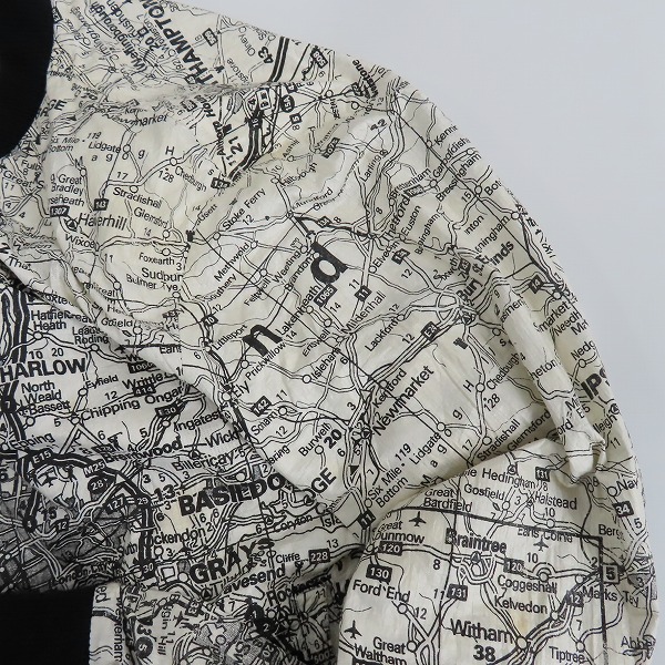 実際に弊社で買取させて頂いたNUMBER (N)INE/ナンバーナイン 地図/マップ総柄 ペーパージャケット/2の画像 6枚目