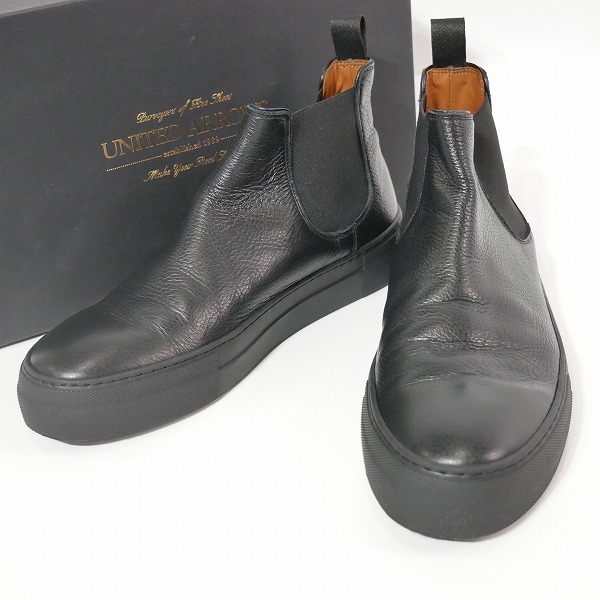 実際に弊社で買取させて頂いたUNITED ARROWS/ユナイテッドアローズ レザー サイドゴアブーツ/41