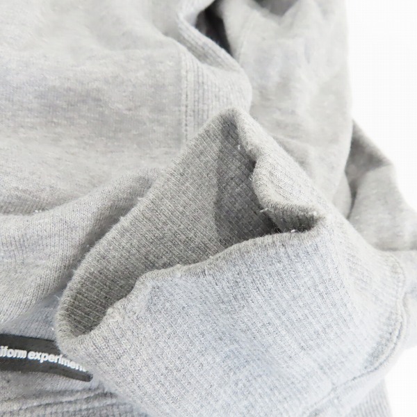 実際に弊社で買取させて頂いたuniform experiment/ユニフォームエクスペリメント クラッシュ加工プルオーバーパーカー UE-167033/2の画像 8枚目