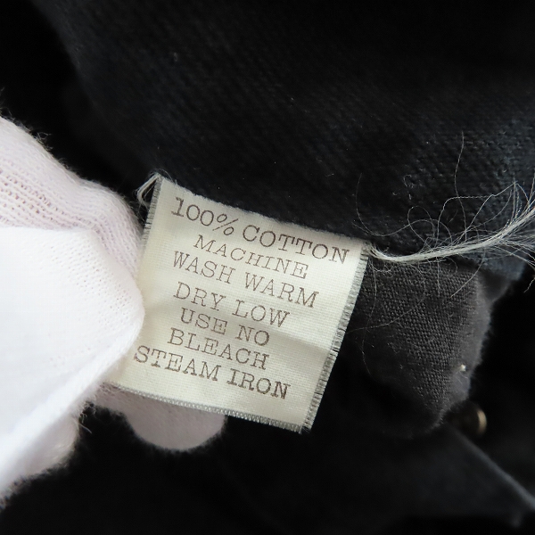 実際に弊社で買取させて頂いたEC×GOODENOUGH/イーシー×グッドイナフ ブラックデニム ダブルネーム の画像 3枚目