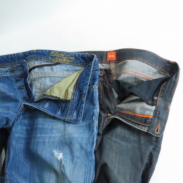 実際に弊社で買取させて頂いたDIESEL/ディーゼル HUGO BOSS/ヒューゴボス デニムパンツ/ジーンズ 2点セットの画像 4枚目