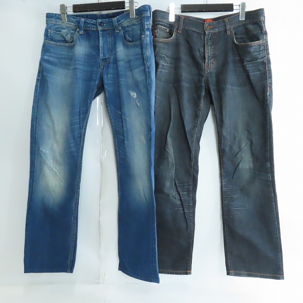 実際に弊社で買取させて頂いたDIESEL/ディーゼル HUGO BOSS/ヒューゴボス デニムパンツ/ジーンズ 2点セット