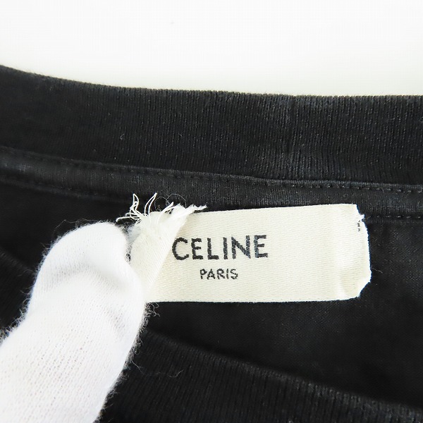 実際に弊社で買取させて頂いた【JPタグ】CELINE/セリーヌ ロゴプリント 半袖 Tシャツ/カットソー 2X681671Q/XXLの画像 2枚目