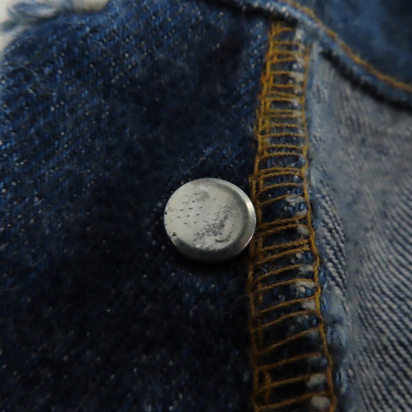 実際に弊社で買取させて頂いたLEVI'S/リーバイス 501 66後期 刻印6/点々 スモールe 赤耳 ヴィンテージ デニムパンツ /W32L36の画像 6枚目