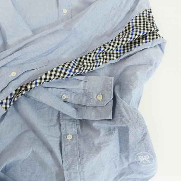 実際に弊社で買取させて頂いたuniform experiment/ユニフォームエクスペリメント 23ss SLEEVE PANELED B.D BIG SHIRT シャツ ue-230023/2の画像 5枚目