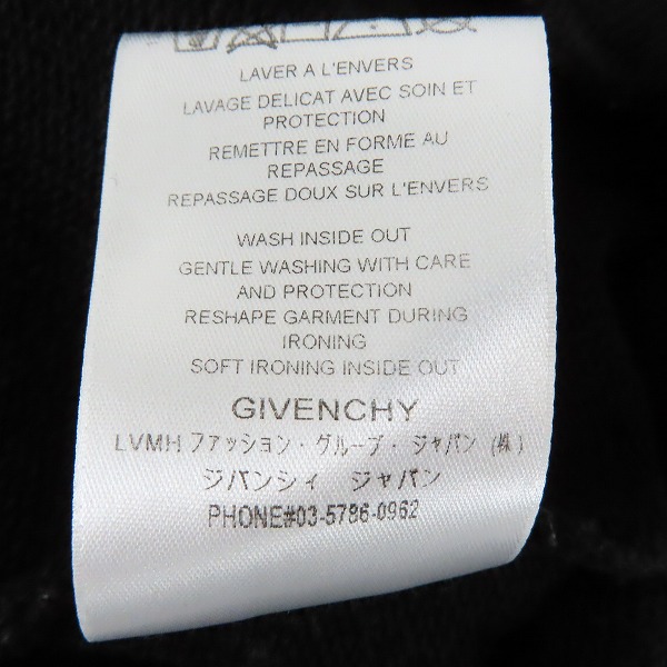 実際に弊社で買取させて頂いた【JPタグ】GIVENCHY/ジバンシィ 21SS エンブロイダリー ビッグロゴ刺繍 パーカー BMJ07G30AF/XLの画像 4枚目