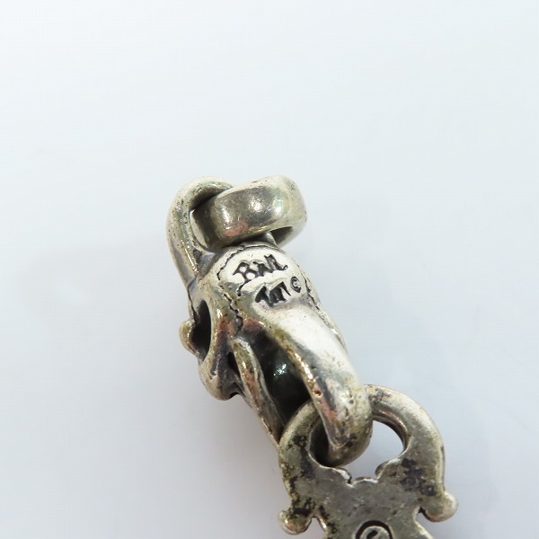 実際に弊社で買取させて頂いたBWL/ビルウォールレザー スカル&クロス ペンダントの画像 4枚目