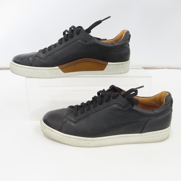 実際に弊社で買取させて頂いたMAGNANNI/マグナーニ オパンカモチーフソール タンブルレザースニーカー/42の画像 3枚目