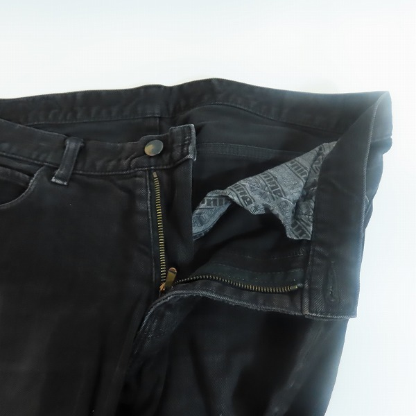 実際に弊社で買取させて頂いたNUMBER (N)INE/ナンバーナイン PAINタブ ハート涙 レザーパッチ ストレートデニムパンツ/3の画像 2枚目