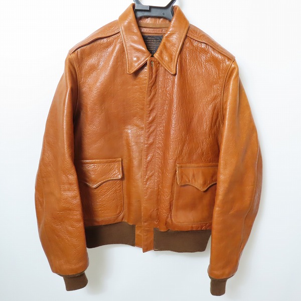 実際に弊社で買取させて頂いたTHE REAL McCOY'S/ザリアルマッコイズ A-2 レザー フライトジャケット 38
