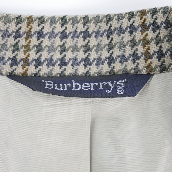 実際に弊社で買取させて頂いたBurberrys/バーバリーズ 千鳥格子 テーラードジャケットの画像 2枚目