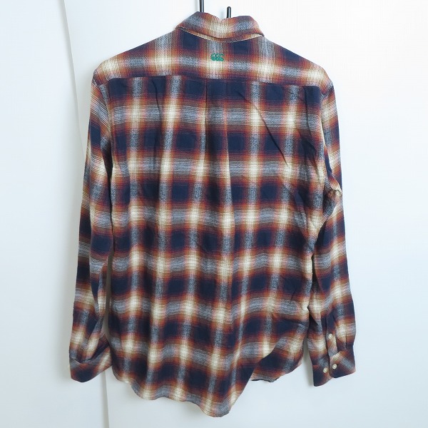 実際に弊社で買取させて頂いた【未使用】canterbury/カンタベリー マドラスチェックワークシャツ RA41634 Mの画像 1枚目