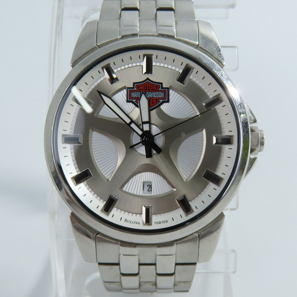 実際に弊社で買取させて頂いたHarley-Davidson/ハーレーダビッドソン メタルバンド 腕時計【動作未確認】