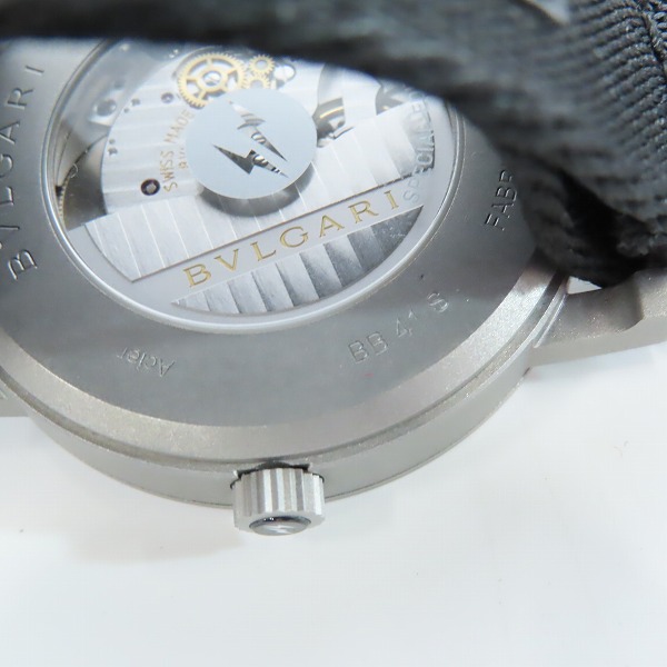 実際に弊社で買取させて頂いたBVLGARI×FRAGMENT/ブルガリ×フラグメント ブルガリブルガリ 自動巻き 腕時計 BB41BSFの画像 4枚目