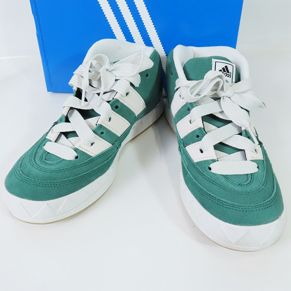 実際に弊社で買取させて頂いたatmos×adidas/アトモス×アディダス Adimatic Mid /アディマティック ミッド "カレッジエイト グリーン" IE0022/28
