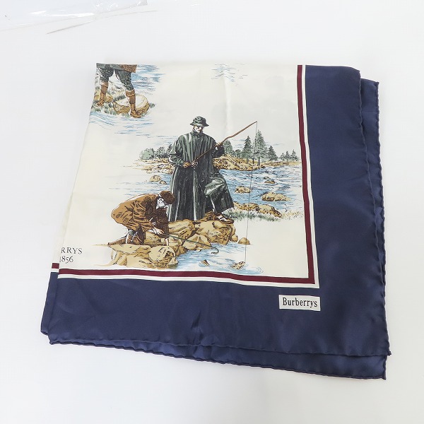 実際に弊社で買取させて頂いたBURBERRYS/バーバリーズ 釣り人柄 スカーフ/ストール 