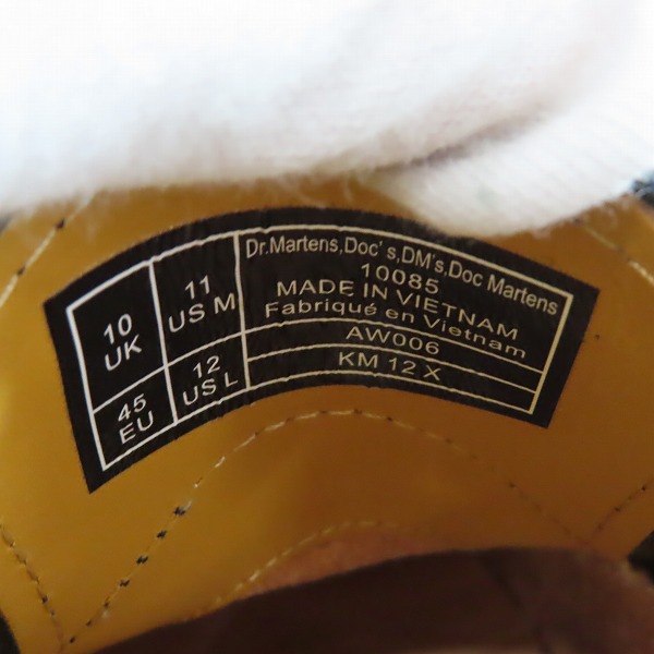 実際に弊社で買取させて頂いたDr.Martens/ドクターマーチン 3ホール シューズ 1461 59/10085001/UK10の画像 5枚目