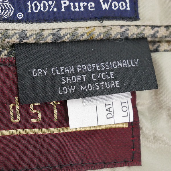 実際に弊社で買取させて頂いたBurberrys/バーバリーズ 千鳥格子 テーラードジャケットの画像 4枚目