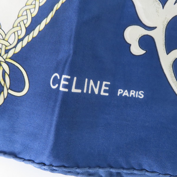 実際に弊社で買取させて頂いたCELINE/セリーヌ LES GRANDS ECUYERS 総柄 スカーフ/ストール の画像 1枚目