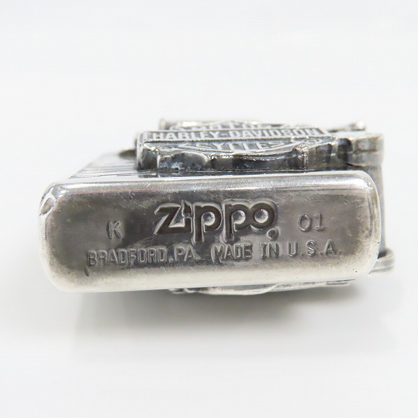 実際に弊社で買取させて頂いたZIPPO/ジッポー ハーレーダビッドソン ナックルヘッド 2001年製の画像 4枚目
