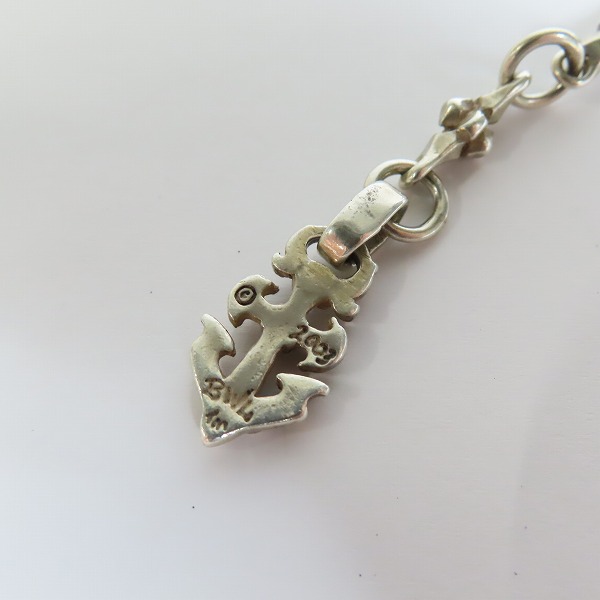 実際に弊社で買取させて頂いたBWL/ビルウォールレザー SMALL CROSS LINKS ANCHOR BRACELET スモールクロスリンク アンカーチャーム ブレスレットの画像 2枚目