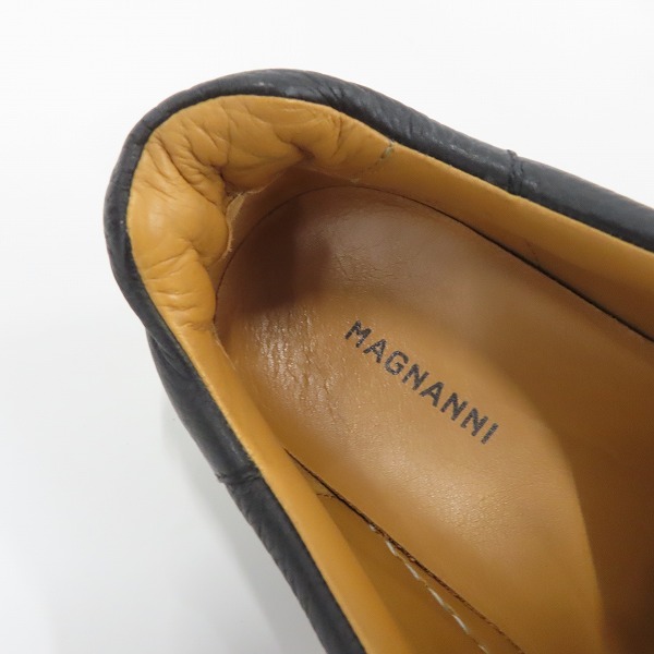 実際に弊社で買取させて頂いたMAGNANNI/マグナーニ オパンカモチーフソール タンブルレザースニーカー/42の画像 4枚目