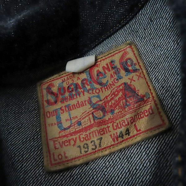 実際に弊社で買取させて頂いたSUGAR CANE/シュガーケーン Lot No. SC11937US “Made in USA” 13oz. BLUE DENIM BLOUSE 1937 MODEL/44の画像 2枚目