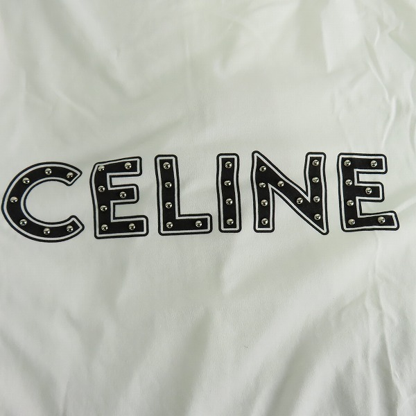 実際に弊社で買取させて頂いた【JPタグ】CELINE/セリーヌ 21SS スタッズ付き ルーズTシャツ 2X687501F/Lの画像 7枚目