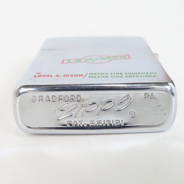 実際に弊社で買取させて頂いたZIPPO/ジッポー LSD/MFE LOYAL S.DIXON 社ロゴ ヴィンテージ/ビンテージ 1965年製の画像 3枚目
