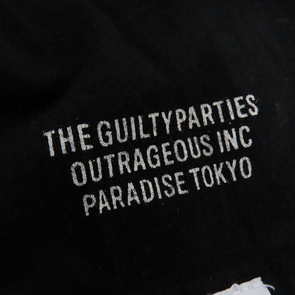 実際に弊社で買取させて頂いたWACKO MARIA×FRAGMENT DESIGN/ワコマリア×フラグメントデザイン THE GUILTY PARTIES 半袖 Tシャツ ブラック/Mの画像 6枚目