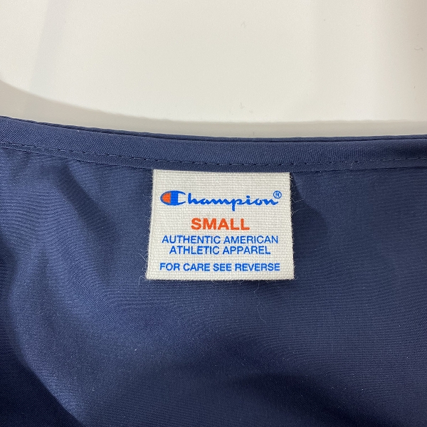 実際に弊社で買取させて頂いた【未使用】Champion/チャンピオン nano universe別注 ノーカラージャケット ネイビー C8-K610 Sの画像 2枚目
