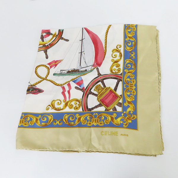 実際に弊社で買取させて頂いたCELINE/セリーヌ 船柄 スカーフ/ストール 