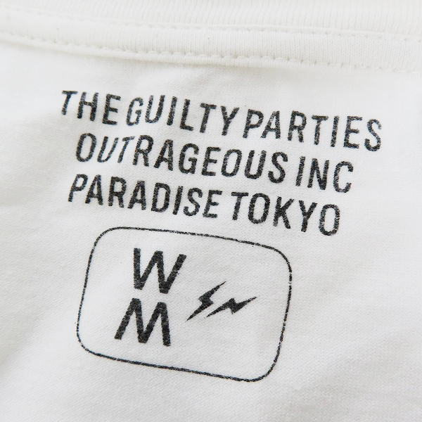 実際に弊社で買取させて頂いたWACKO MARIA×FRAGMENT DESIGN/ワコマリア×フラグメントデザイン THE GUILTY PARTIES 半袖 Tシャツ/Mの画像 2枚目